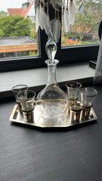 Karaf met glaasjes, Ophalen of Verzenden, Gebruikt, Overige materialen
