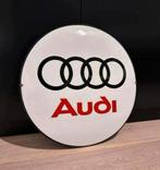 AUDI EMAILLEBORD 50CM, Ophalen of Verzenden, Zo goed als nieuw