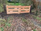 Poort Boerenlandhek oprit houten landhek