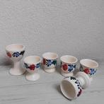 6 eierdoppen boerenbont, Overige materialen, Overige typen, Ophalen of Verzenden, Zo goed als nieuw