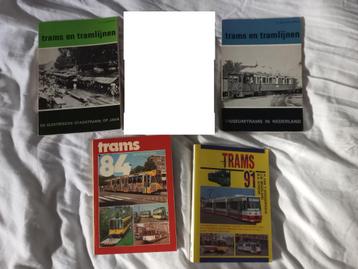 4 boeken TRAMS Tram w.o. op Java en Museumstrams beschikbaar voor biedingen