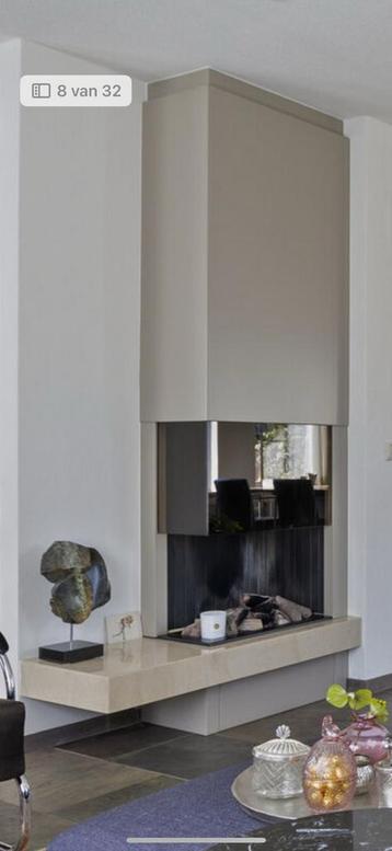 Moderne bonfire gashaard compleet met shouw beschikbaar voor biedingen