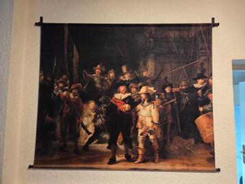 Wanddoek Nachtwacht - Rembrandt beschikbaar voor biedingen