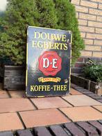 Oud emaille reclame bord douwe Egberts koffie thee, Ophalen of Verzenden, Zo goed als nieuw, Reclamebord