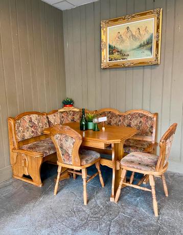Echte duitse eethoek oostenrijkse zithoek tiroler hoekset beschikbaar voor biedingen