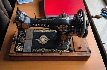 Antieke Singer - Handnaaimachine - 1914 beschikbaar voor biedingen