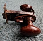 Vintage deurkrukken met slot, Ophalen of Verzenden, Gebruikt, Binnendeur, 200 tot 215 cm