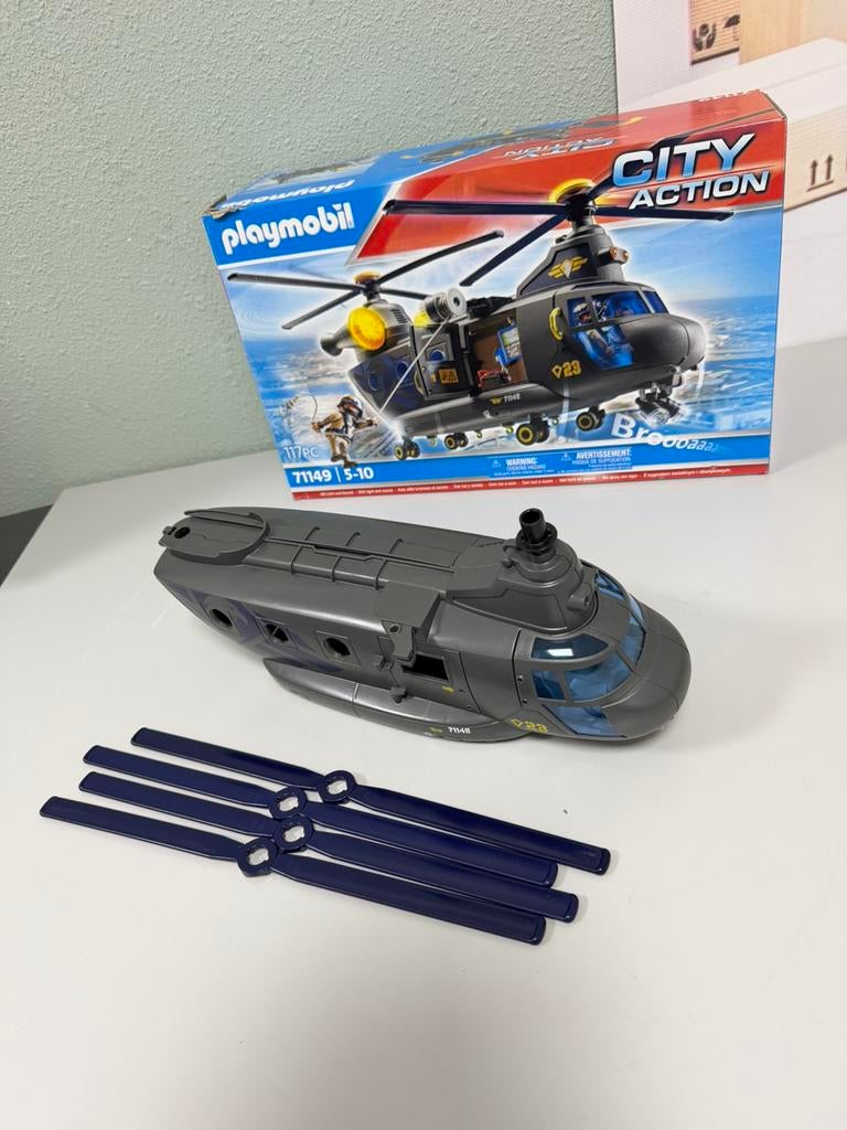 Playmobil 71149 - Los Losse Helikopter body - City action, Los playmobil, Ophalen of Verzenden, Zo goed als nieuw, H