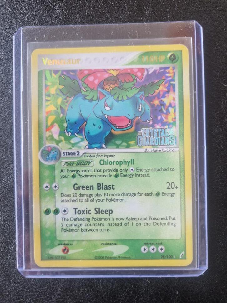Pokemon Venusaur Crystal Guardians stamped kaart, Hobby en Vrije tijd, Verzamelkaartspellen | Pokémon, Nieuw, Losse kaart, Ophalen of Verzenden