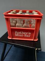 Vintagen Rothers mini bar kratje met flesjes, Ophalen of Verzenden, Gebruikt, Verpakking