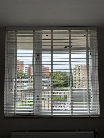 Houten jalozieën met ladderband wit beschikbaar voor biedingen