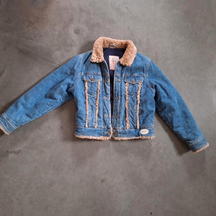 Mexx spijkerjas maat 134-140 met warme voering en goede rits, Kinderen en Baby's, Kinderkleding | Maat 134, Gebruikt, Meisje, Jas