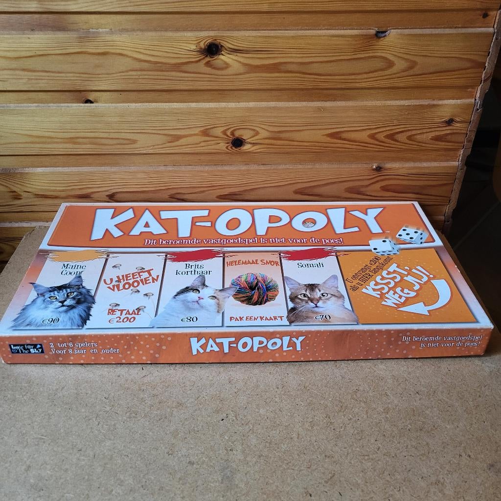 Kat-opoly, Hobby en Vrije tijd, Gezelschapsspellen | Bordspellen, Vijf spelers of meer, Ophalen of Verzenden, Zo goed als nieuw