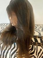 Pruik echt haar HD lace closure wig raw hair 18 inch bruin, Ophalen of Verzenden, Nieuw, Pruik of Haarverlenging