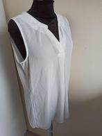 Maat M/HEMA top/blouse Wit met zwarte kleine stipjes, Kleding | Dames, Blouses en Tunieken, Hema, Maat 38/40 (M), Ophalen of Verzenden
