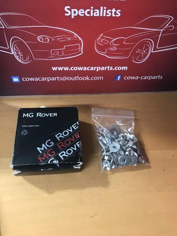 mg f mgf mg tf mgtf RVS Bouten Ringen voor onder de motorkap, Auto-onderdelen, Carrosserie en Plaatwerk, Motorkap, Voor, Nieuw