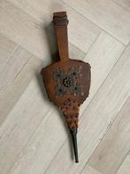 Antiek hout blaasbalg met metaal beslag, Ophalen