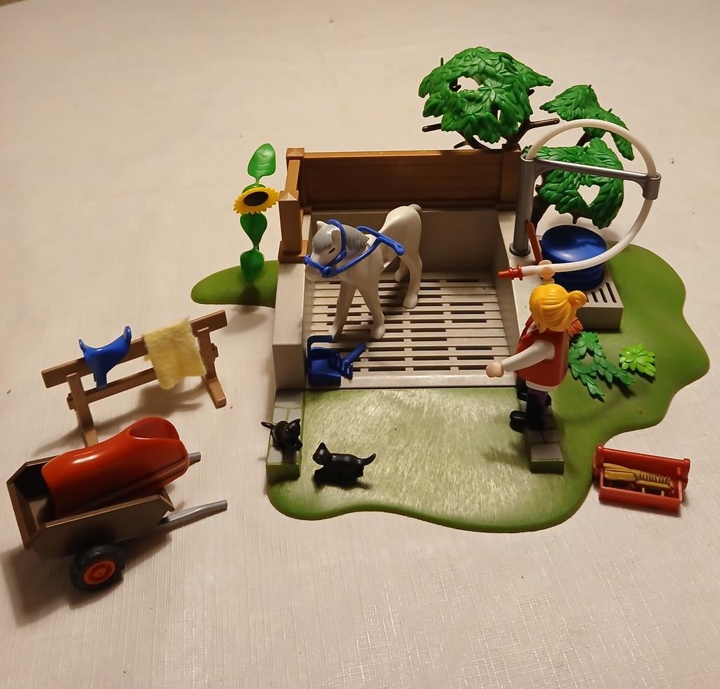 Playmobil 4193, Paarden wasplaats, Kinderen en Baby's, Speelgoed | Playmobil, Gebruikt, Ophalen of Verzenden