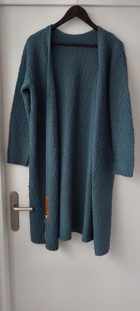 Zgan zeeblauw Luna vest van Knit Factory. L, Kleding | Dames, Jurken, Zo goed als nieuw, Maat 42/44 (L), Rood, Knielengte, Verzenden