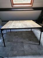 Vierkante tafel, Huis en Inrichting, Tafels | Eettafels, 100 tot 150 cm, Industrieel, 100 tot 150 cm, Metaal