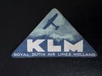Sluitzegel KLM Koninklijke Luchtvaart Maatschappij, Verzamelen, Luchtvaart en Vliegtuigspotten, Verzenden, Gebruikt, Kaart, Foto of Prent