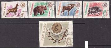 1862 - Roemenië michel 2460/2464 gestempeld , Jaagbaar w beschikbaar voor biedingen