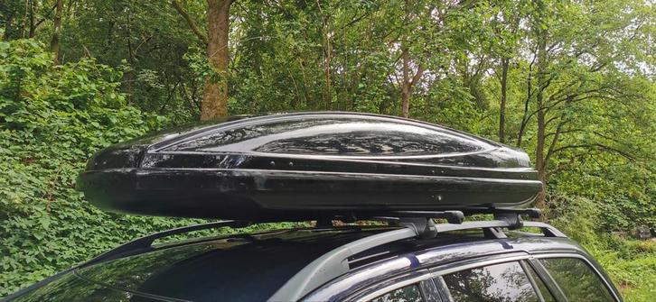 Te huur Thule Atlantis dakkoffer, 630 liter, Auto diversen, Dakkoffers, Ophalen