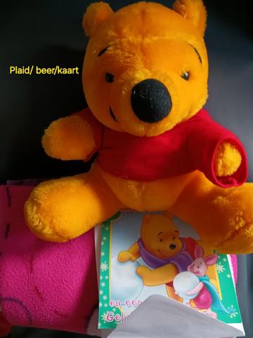 Disney winnie de poeh beer plaid/ beertje en kerst kaart beschikbaar voor biedingen