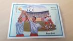 Blok postzegels Uganda WK 1990, Ophalen of Verzenden, Postfris, Sport