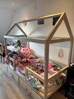 Huisjes kinder Bed met Opberglades, Kinderen en Baby's, Kinderkamer | Bedden, 85 tot 100 cm, Ophalen of Verzenden, Zo goed als nieuw