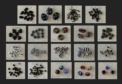 GLASKRALEN VOOR SIERADEN ZWART, Hobby en Vrije tijd, Kralen en Sieraden maken, Nieuw, Ophalen of Verzenden