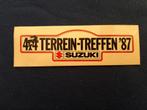 sticker Suzuki 4x4 terreintreffen 1987, Verzamelen, Ophalen of Verzenden, Zo goed als nieuw, Auto's