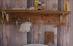 Steigerhouten Kapstok of plank voor Commode, Huis en Inrichting, Ophalen, Gebruikt