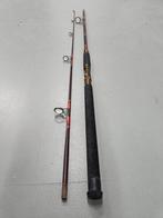 Mooie klassieke spinhengel 2.50m 2-del. Tot  50gr., Ophalen of Verzenden, Zo goed als nieuw, Werphengel