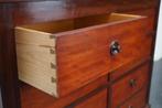 Engelse Mahonie Commode of Ladekast, jaren 1930, Ophalen, Gebruikt, 50 tot 75 cm, 100 tot 150 cm