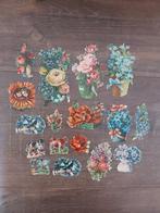 Oude poezieplaatjes bloemen, Verzamelen, Ophalen of Verzenden