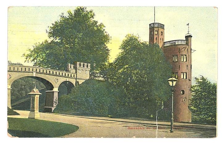 981005 Nijmegen Gld 1907 Belvedère Postzegel afgeweekt, Verzamelen, Ansichtkaarten | Nederland, Gelopen, Gelderland, Voor 1920
