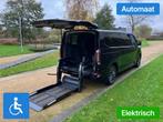 Ford Transit Custom L2H1 Rolstoelbus Automaat HYBRIDE 4+1, Auto's, Bestelauto's, Automaat, 12 maanden, Gebruikt, Zwart