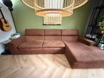Mooie bruine loungebank van Goossens, Ophalen, Gebruikt, Hoekbank, 300 cm of meer