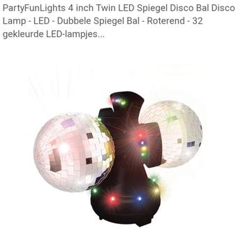 Leuke Set Discolamp & Discobol Beide Draaiend  beschikbaar voor biedingen