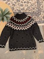 Alpaca wollen trui L XL bohemian wool jumper, Grijs, Maat 42/44 (L), Ophalen of Verzenden, Zo goed als nieuw
