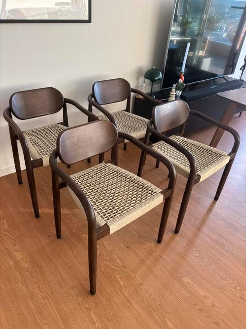 Stoelen, Huis en Inrichting, Stoelen, Nieuw, Vier, Hout, Bruin, Ophalen