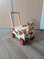 Houten loopwagen koe, Ophalen, Zo goed als nieuw, Auto, Met wieltjes