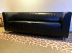 Bank 2,5 zits Gelderland 4800 zwart leer, Huis en Inrichting, Banken | Sofa's en Chaises Longues, Ophalen, Gebruikt, 150 tot 200 cm