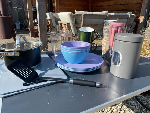 Keuken- en eetspullen kamperen, Caravans en Kamperen, Kampeeraccessoires, Zo goed als nieuw, Ophalen