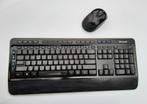 Microsoft Wireless Keyboard 3000 V2.0 - Model 1379 + muis, Computers en Software, Toetsenborden, Toetsenbord en muis-set, Gebruikt