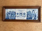 Tegeltableau 40 jarige herdenking bevrijding Rotterdam 1985, Antiek en Kunst, Antiek | Wandborden en Tegels, Ophalen of Verzenden
