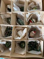 Antieke glazen kerstballen en kettingen groen,zilver,rood, Diversen, Kerst, Ophalen of Verzenden, Zo goed als nieuw