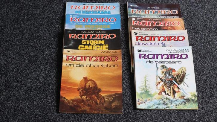 Ramiro,  8 stuks stripboeken, Boeken, Stripboeken, Gelezen, Complete serie of reeks, Ophalen of Verzenden