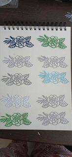 stansjes van rozen diverse kleuren, Ophalen of Verzenden, Nieuw